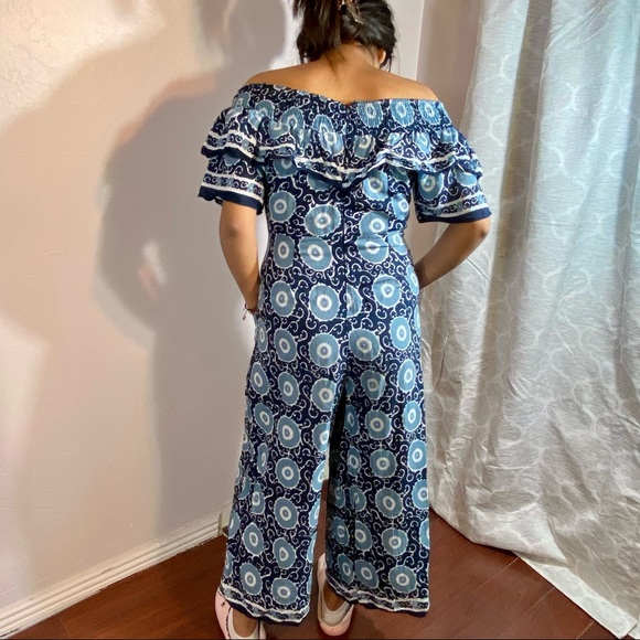 Anthropologie KOPAL off the shoulder jumpsuit szS - Picture 9 of 9